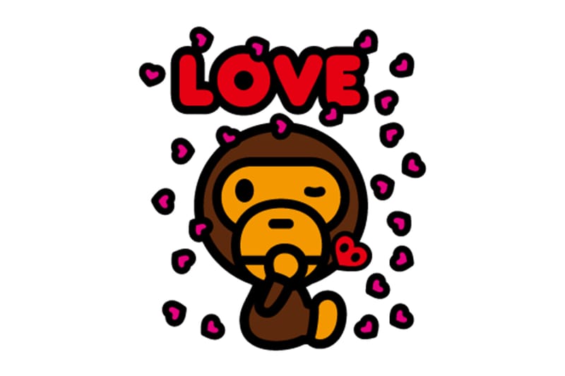 ア・ベイシング・エイプ 初の公式 LINE スタンプが数量限定で登場