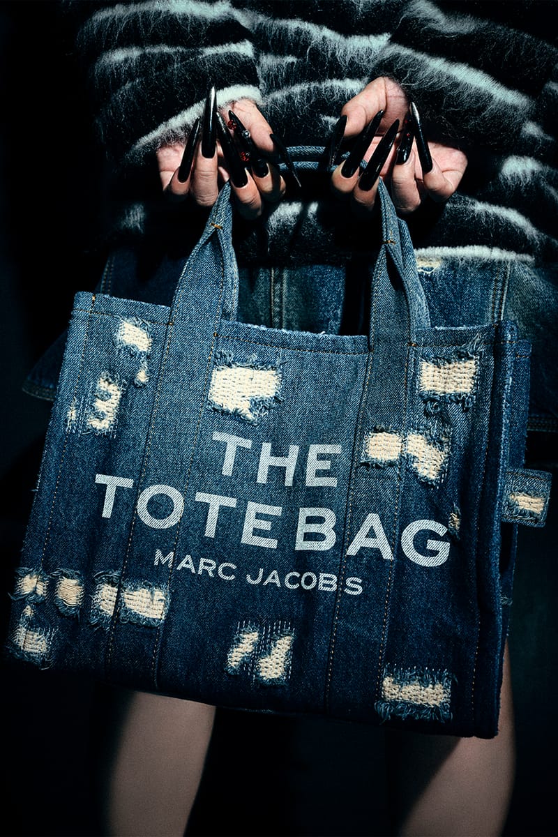 THE CRYSTAL DENIM SMALL TOTE BAG/ザ クリスタル デニム
