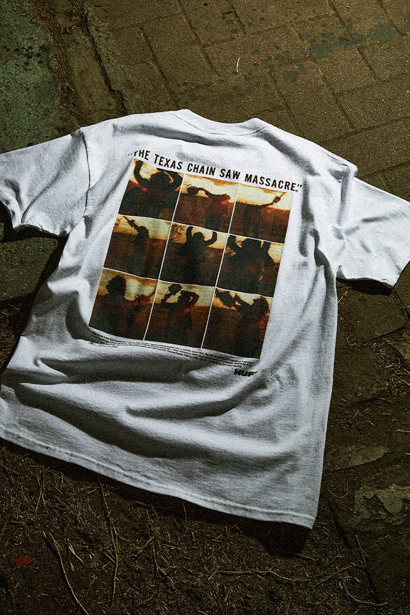 2024新作 HUF×悪魔のいけにえ Tシャツ ハフがホラー映画『悪魔のいけにえ』とのコラボレーションを発表