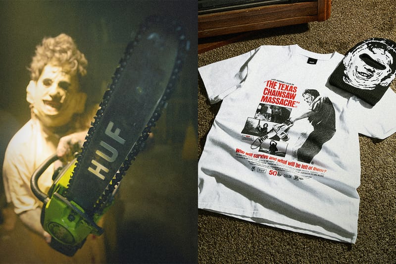 2024新作 HUF×悪魔のいけにえ Tシャツ HUF × 映画「悪魔のいけにえ」 コラボが2024年 10/5 発売 (ハフ