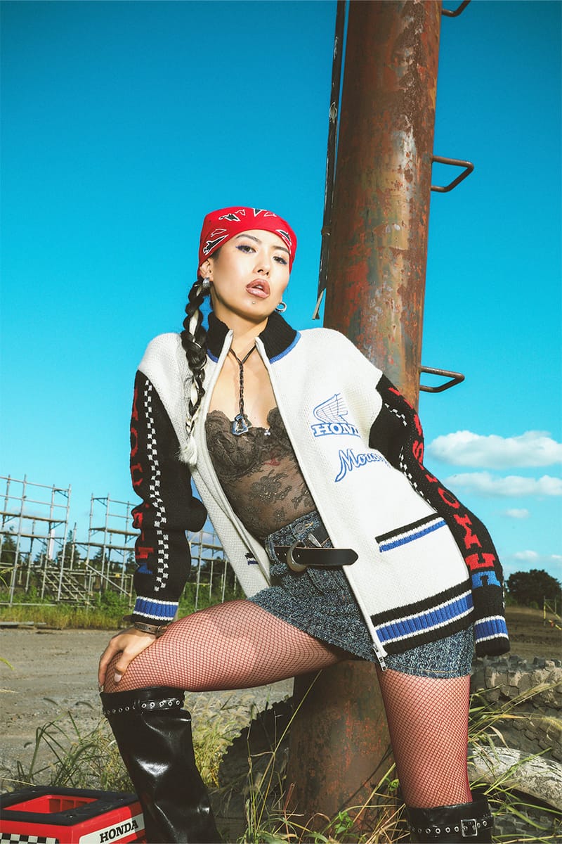 moussy x honda ニットカーディガン 2024 moussy x honda ニットカーディガン 2024