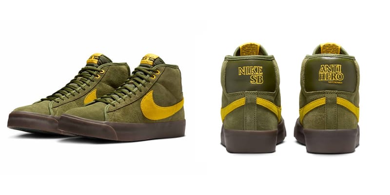 NIKE SB ZOOM BLAZER MID x Antihero 'Rough Green & Amarillo