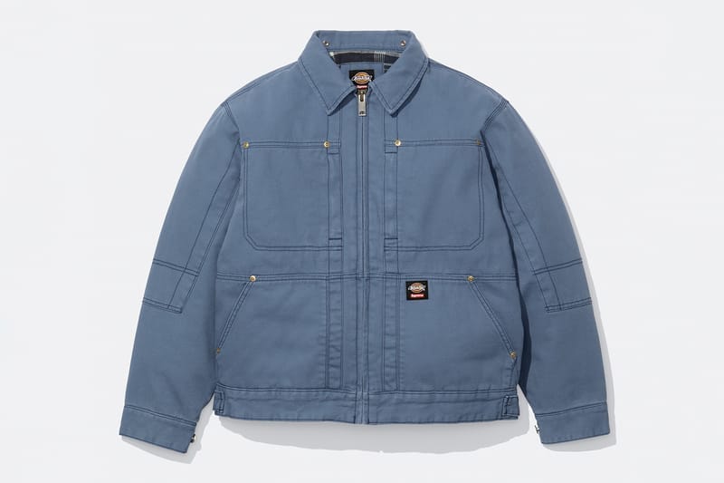 Supreme®/Dickies® Hooded Leather Work Jacket | Supreme 24fw