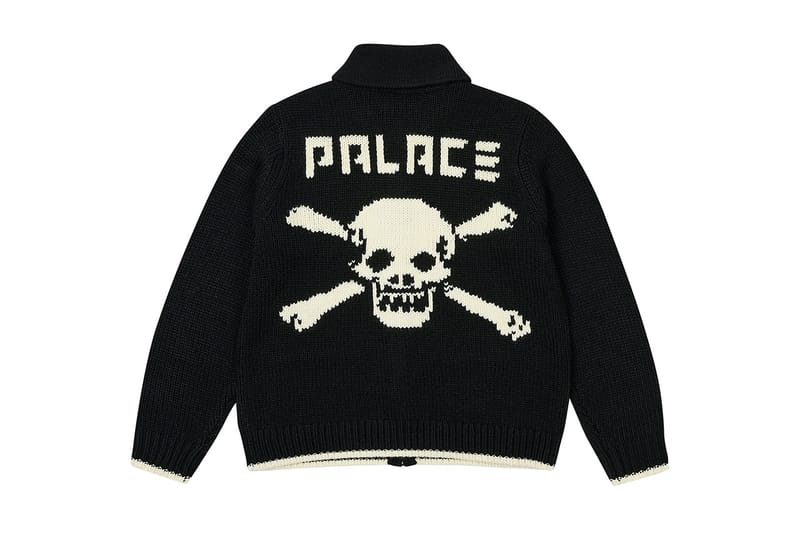 palace skateboards soul knit Black