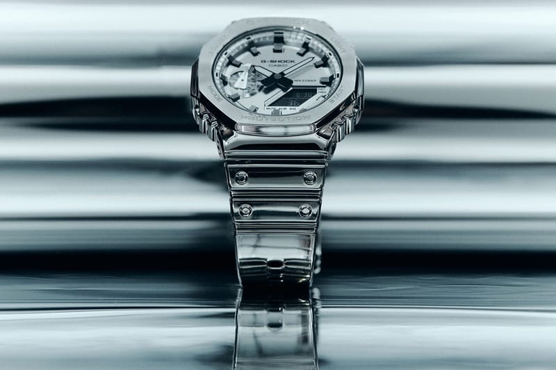 G-SHOCK」タフシリコーンバンド採用の「FINE METALLIC SERIES