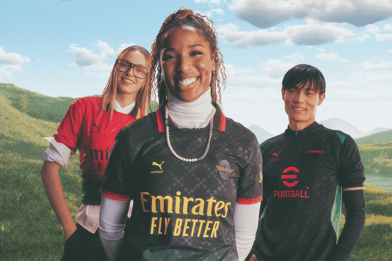 ACミラン x Off-White オーセンティックユニフォームL AC MILAN x OFF-WHITE™ Authentic Men's Soccer Jersey | PUMA