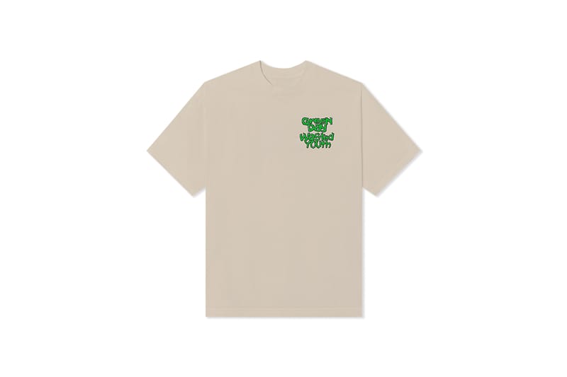 VERDY GREEN DAY 2025コラボ Tシャツ Lサイズ ベージュ ロックバンド グリーンデイの来日ツアーTをVERDYがデザイン