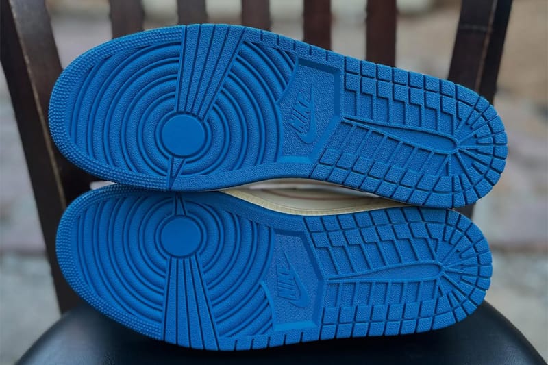 トラヴィスxフラグメントxAJ1“ミリタリー ブルー”はローカットも
