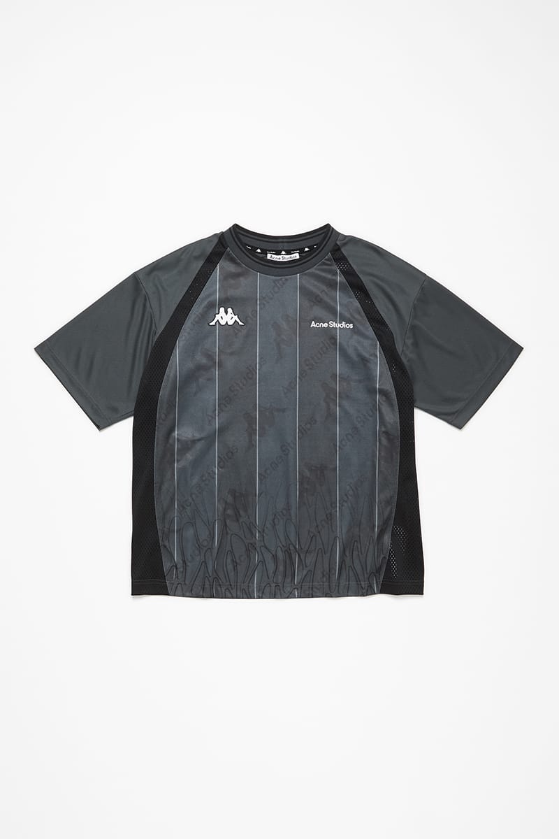 AcneStudios×Kappa 25ssコラボロゴTシャツ Acne Studios x Kappa Short Sleeve Logo T-shirt Black Men's