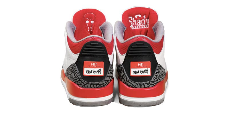 エミネムxエアジョーダン3“エア シャディ”のディテールをチェック