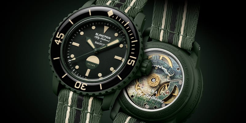 Blancpain〉×〈Swatch〉“Bioceramic Scuba Fifty Fathoms GREEN