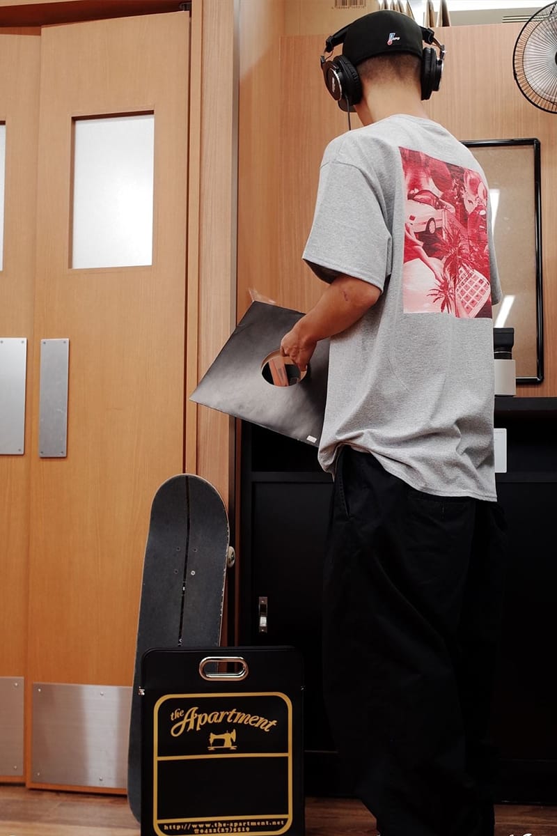 \"diskunion × the Apartment\"XLグレーのみ ディスクユニオンが東京・吉祥寺のショップ the Apartmentとの初