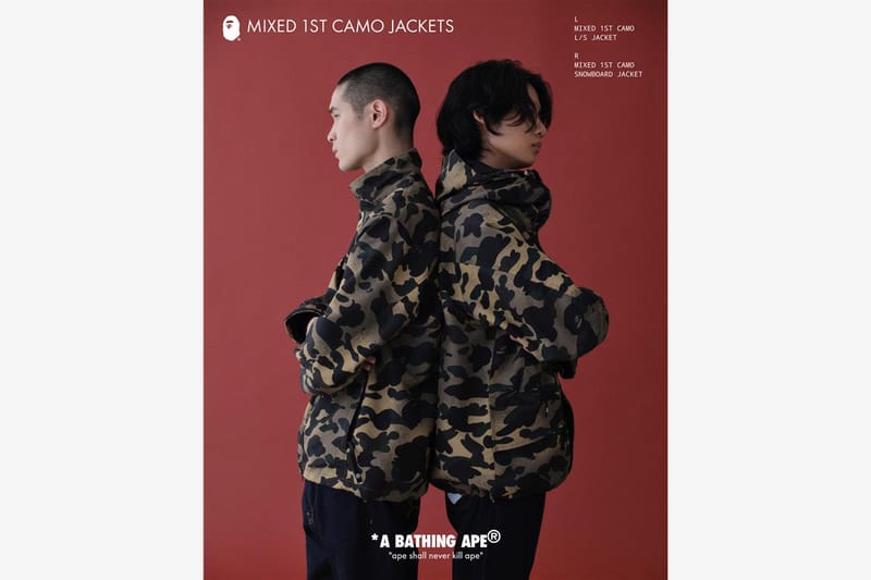 新品　A Bathing Ape カモフラージュポンチョ　定価2万以上 1ST CAMO NEW ITEMS | bape.com
