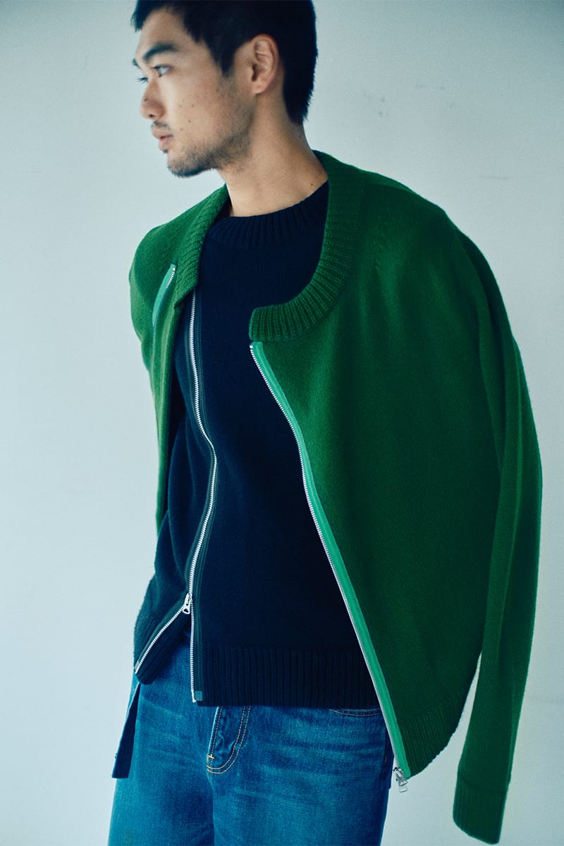 sacai 2022年リゾートコレクション　パッチワーク長袖ニット sacai 2022年リゾートウィメンズコレクション、“一体感”を