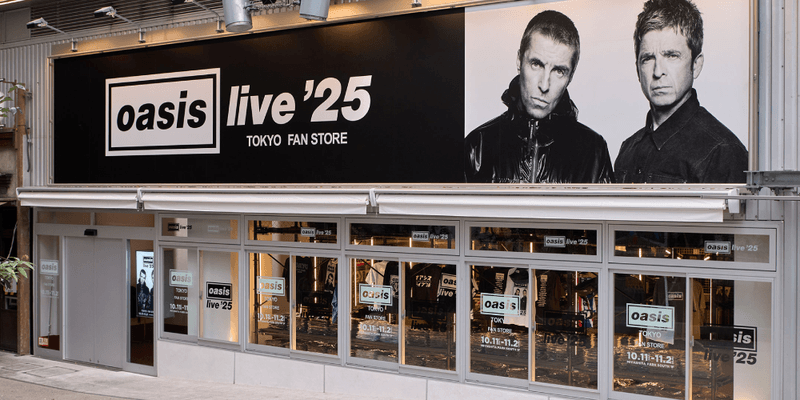 オアシス 日本初・唯一の公式ポップアップ・ショップが渋谷にオープン
