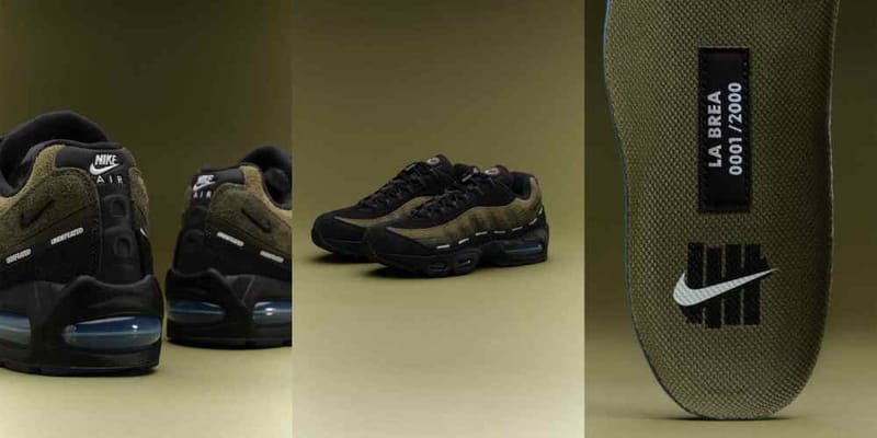 NIKE×UNDEFEATED オリーブ 世界で2000足限定のUNDEFEATED x Nike Air Max 95 'Medium Olive'が12