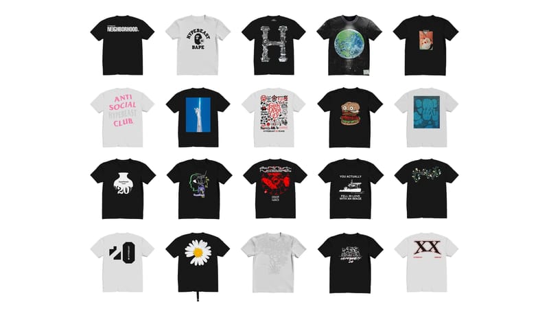 ハイプビースト20年を祝うTシャツカプセルコレクションが登場