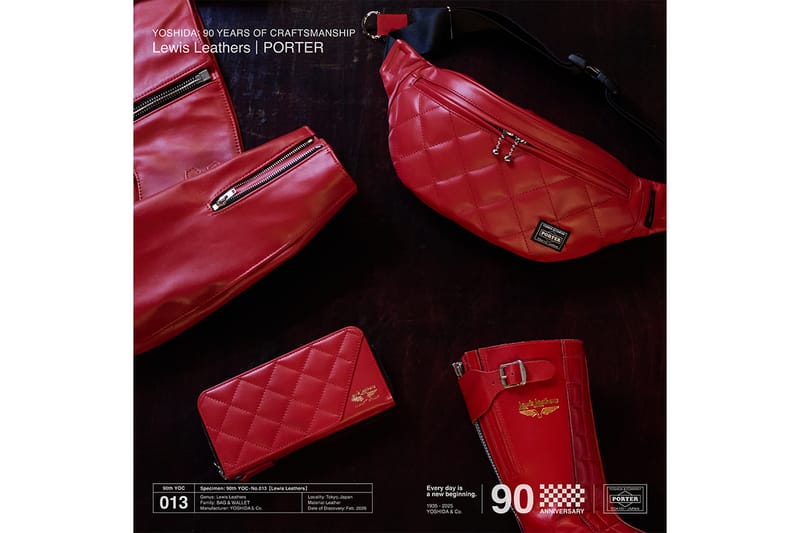 Lewis Leathers x PORTER WAIST BAG　赤 Lewis Leathers x PORTER WAIST BAG 赤 ポーター ルイスレザー