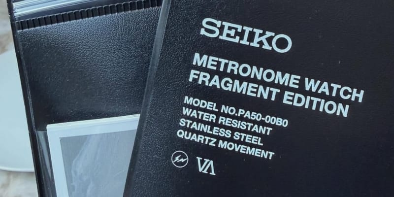 フラグメントデザインxセイコーによるコラボレーションを予告