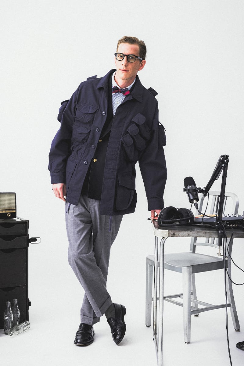 beams plus ビームスプラス エンジニアドガーメンツ　別注　w34 3/4レングスでリラックスムード漂う、エンジニアド ガーメンツ