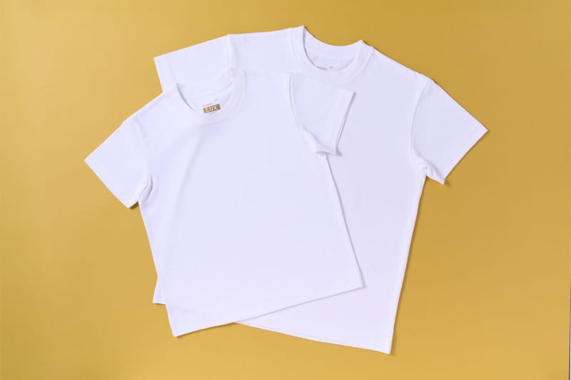 #FFFFFFT LUX Tシャツ ホワイト 白無地Tシャツ専門店 シロティが吊り編み機で仕立てたTシャツを発売