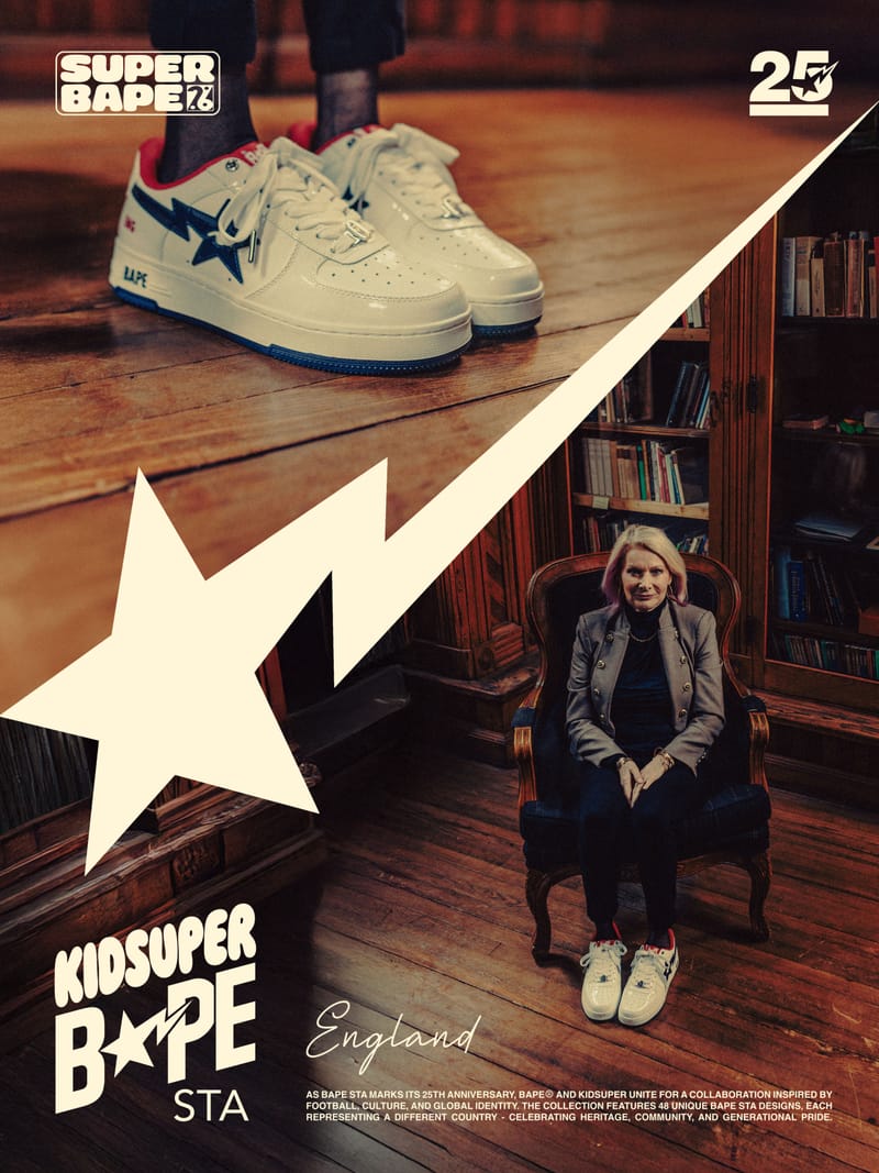 スニーカー 渋谷限定 APE BAPESTA US6 新品