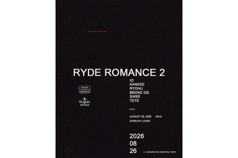 VALLAD 主催『RYDE ROMANCE 2』の連動ポップアップが『PULP』にて開催