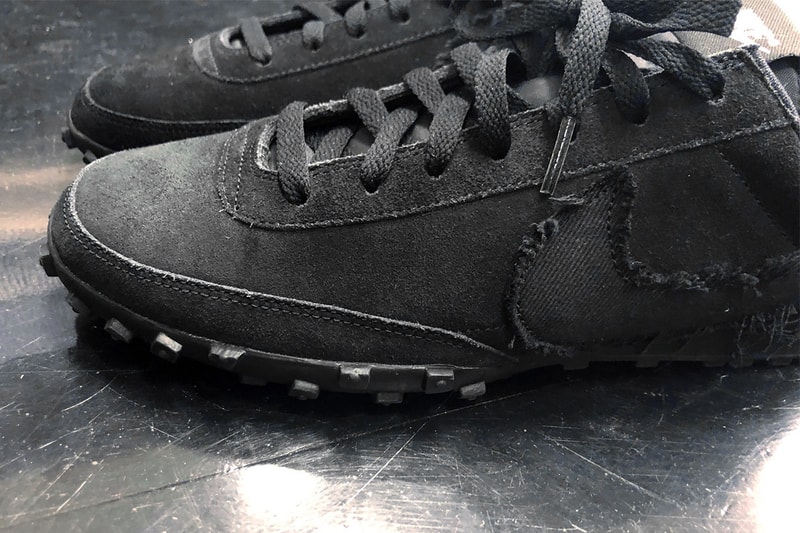 black cdg nike waffle racer 2