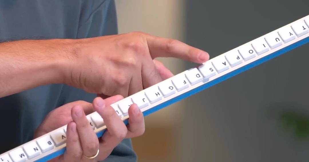 구글 재팬이 '1자형 키보드'를 공개했다 Hypebeast.KR 하입비스트