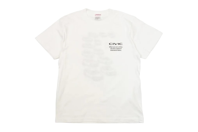혼다 ‘Civic History’ 티셔츠, 마니아 아이콘을 헤비웨이트 코튼으로 담다