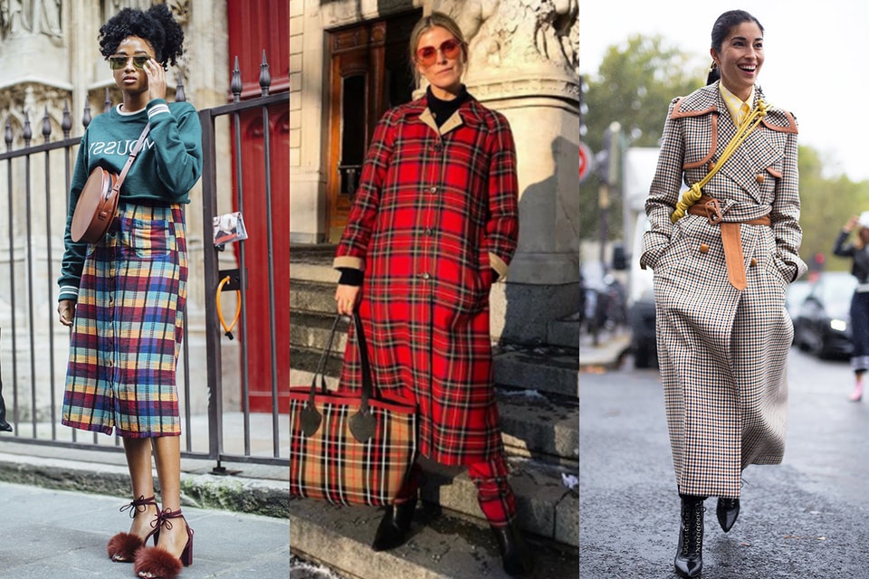 格仔圖案 checked plaid pattern 2018 潮流趨勢 - POPBEE