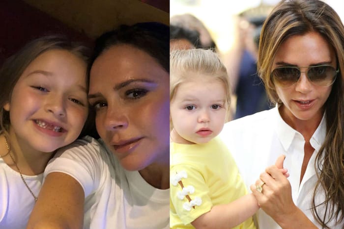 Victoria Beckham 牽著小哈七在路上翩翩起舞，母女互動超溫馨！