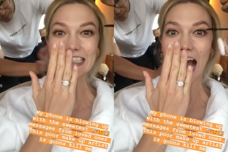 Karlie kloss joshua hot sale kushner engagement ring