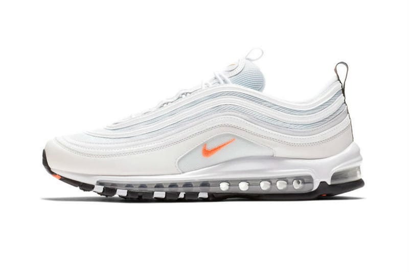 炫白中的一點橘：Nike Air Max 97「Orange Swoosh」迷人登場！ - POPBEE