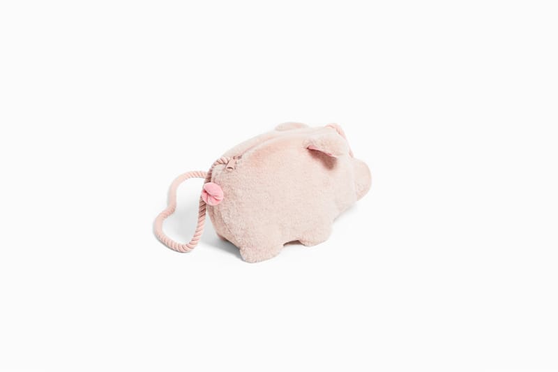 Zara fuzzy pig on sale bag