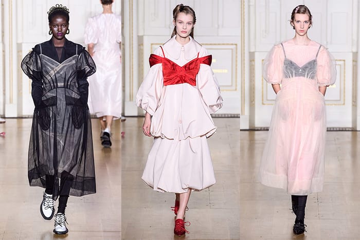 #LFW：溫柔的薄紗線條中有著性格層次搭配，Simone Rocha 再次令我們驚艷！