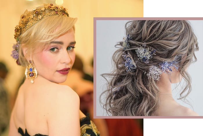 龍母 Met Gala 髮型被盛讚！仿效她「以花點綴」仙氣激飄