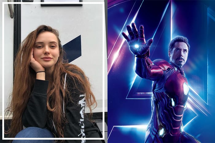 飾演 Iron-Man 女兒的 Katherine Langford 劇份被全刪，她只能以「…」作回應！
