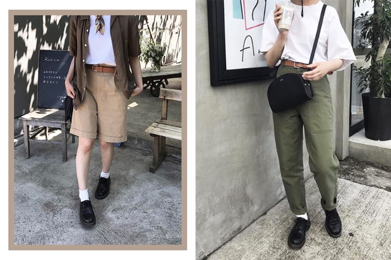 BORROW FROM THE BOYS boyish outfit idea