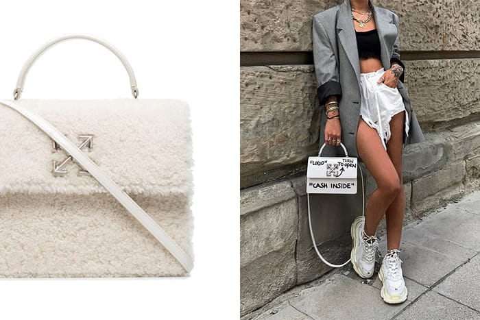白色羊毛療癒外型引發熱潮：Off-White 推出這個秋冬最軟綿的手袋！