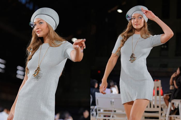 #NYFW：Gigi Hadid 光著腳走天橋？一場小插曲更顯她的專業！