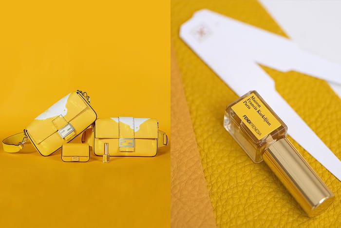 香氣可存留四年？溫暖淡雅的黃白相間，Fendi 推出全球第一款香水 Baguette Bag！