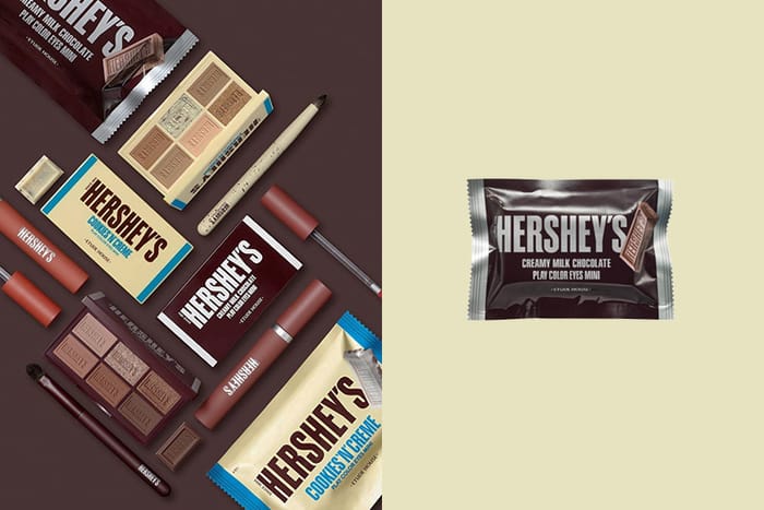 當巧克力變成彩妝，韓國化妝品牌與 HERSHEY’S 推出聯乘美妝系列！