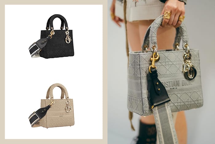優雅隨性：Lady Dior 推出帆布、寬揹帶款式，還能寫上妳的名字！
