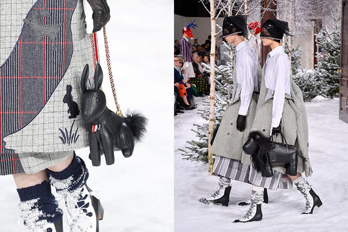 #PFW：最迷人的雙生穿搭！Thom Browne 將各種動物化身成為手袋造型！