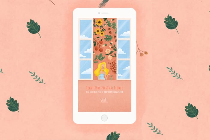 Instagram 大勢測驗：治癒手繪風 App，測出屬於你的花語和個人性格！