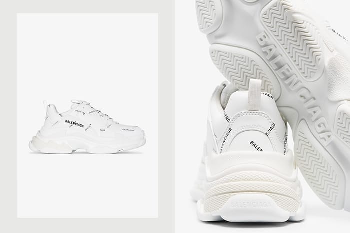 簡約純白＋ Balenciaga 標誌，經典波鞋 Triple S 全新配色即將售罄！