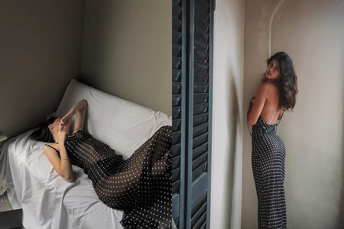 正在缺貨中……時尚博主 IG 都在穿，這件透視連身裙為什麼突然爆紅？