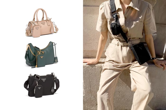 走進時髦的 90 年代：Prada 經典的三合一腋下包，悄悄在早秋添了更多款式！