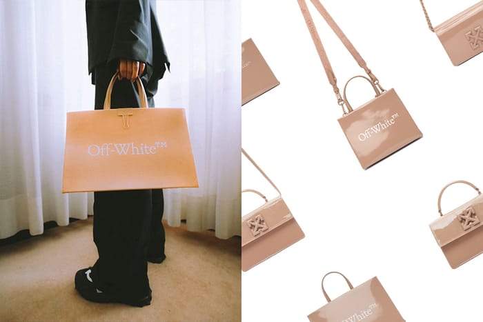 優雅視覺：Off-White 將人氣手袋換上了裸粉色系，叛逆中展現一絲甜美！